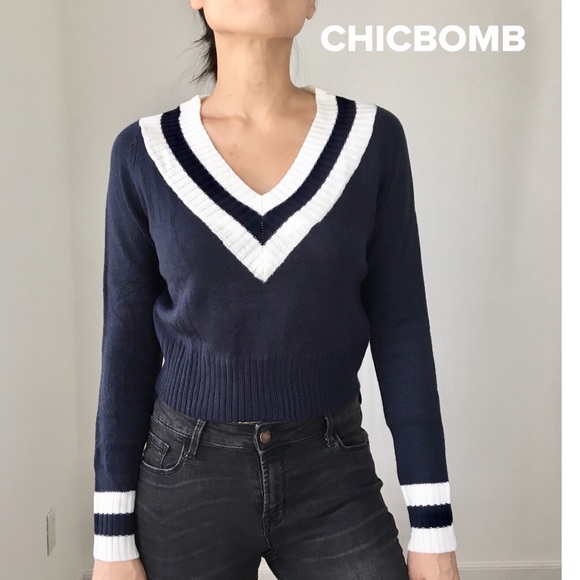 VARSITY KNIT LONG SLEEVES SWEATER - Picture 2 of 8